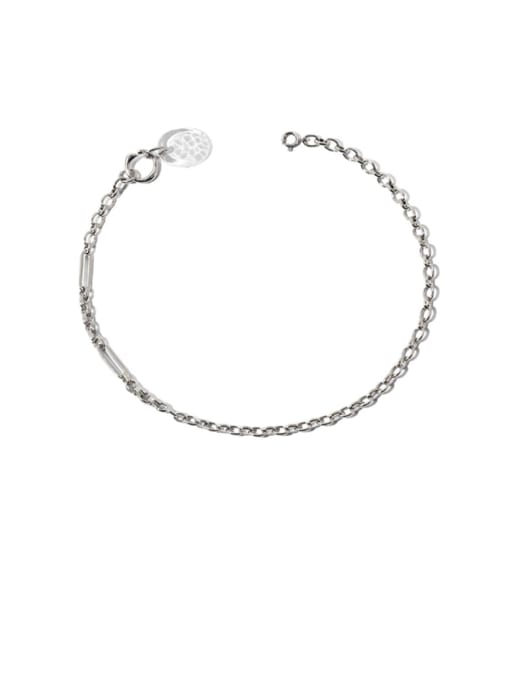 Glass Necklace Brass   Transparent glass Round pendant chain Hip Hop Necklace