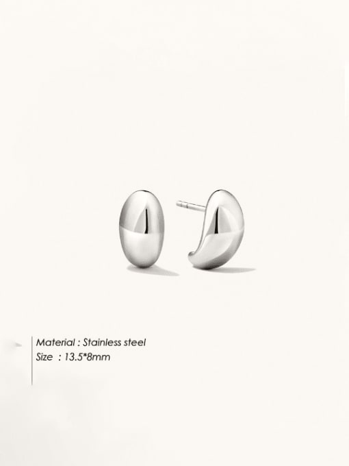 Steel Stainless steel Geometric Minimalist Stud Earring