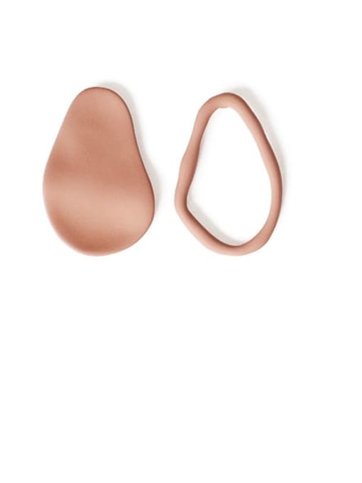 Pink Alloy Enamel Geometric Cute Stud Earring