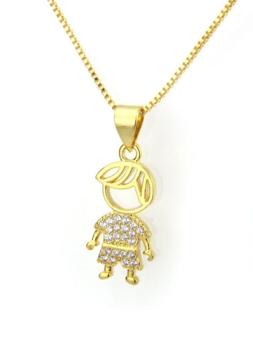 renchi Brass Cubic Zirconia Cute Necklace 2
