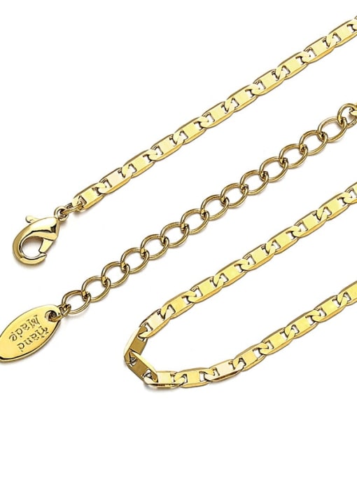 15 Brass Geometric Minimalist Chain Necklace