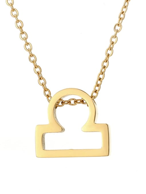 Libra 14K Gold Stainless steel Constellation Minimalist Necklace