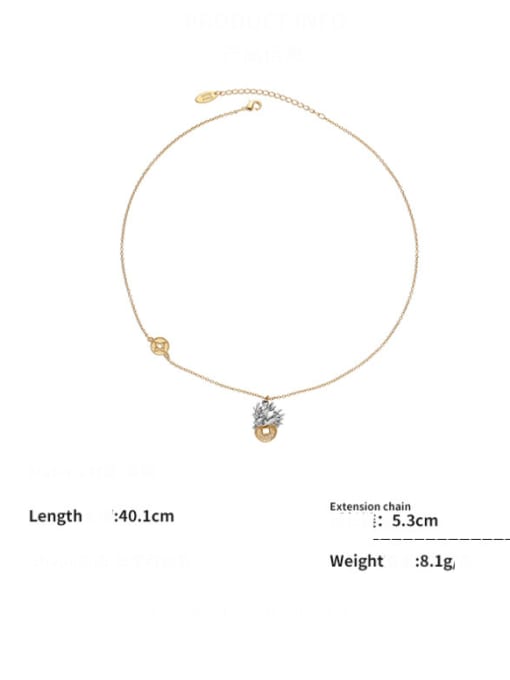 ACCA Brass Hip Hop Zodiac Earring and Necklace Set 2