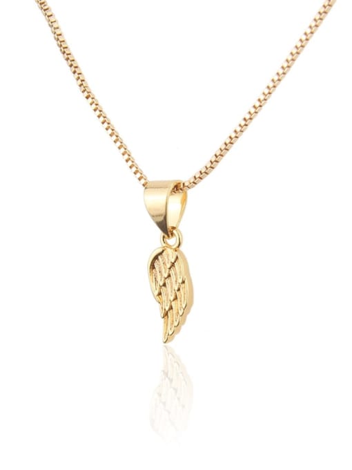 renchi Brass Feather  Earring and Necklace Set 3