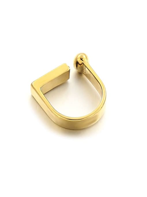 Five Color Brass Geometric Minimalist Band Ring 2