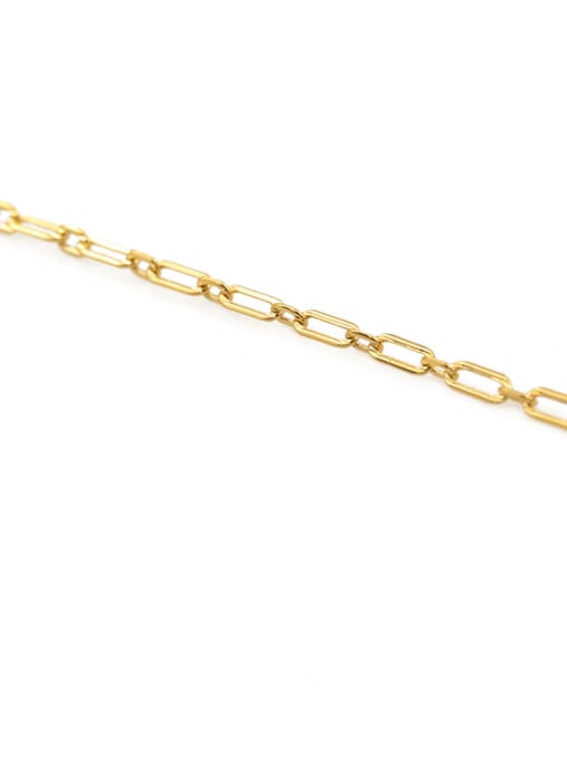 Thin chain (width about 2mm Brass Geometric Minimalist Cable Chain