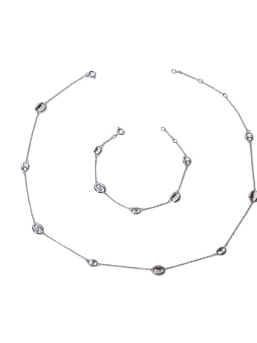 TINGS Brass Geometric Minimalist Necklace