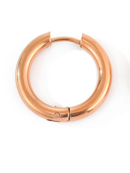 20mm rose gold Stainless steel Geometric Minimalist Huggie Earring