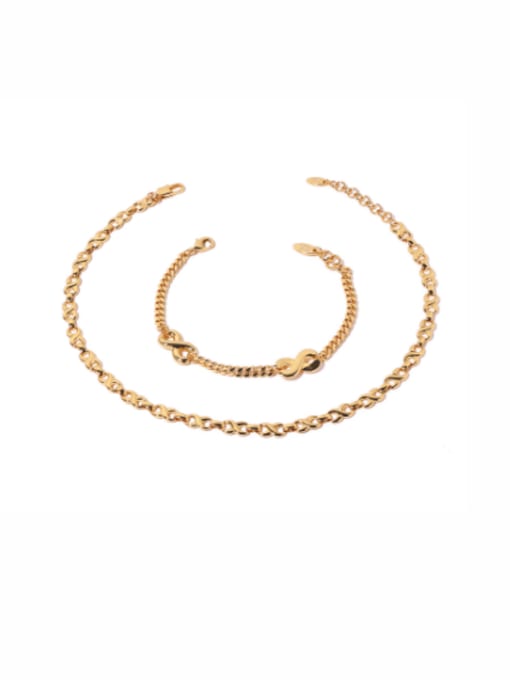 ACCA Brass Geometric Vintage Necklace