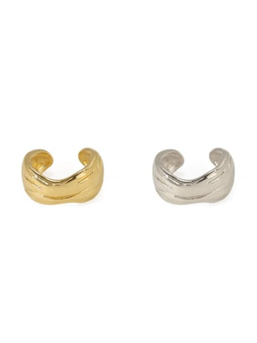 ACCA Brass Geometric Artisan Stud Earring(Single) 2