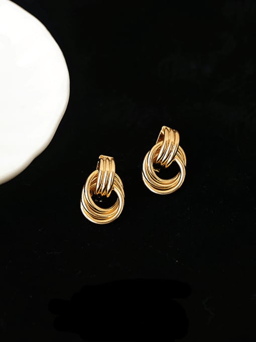 ACCA Brass Geometric Minimalist Earring 0
