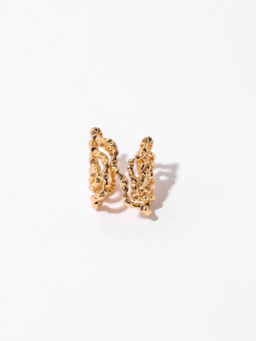 Gold (single -Only One) Brass Butterfly Vintage Single Earring
