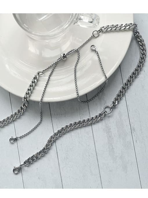 TINGS Brass Geometric Vintage Hollow Chain Necklace 0