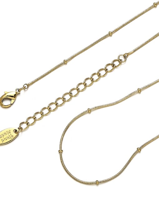 9 Brass Geometric Minimalist Chain Necklace