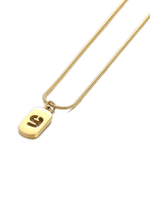 Number 9 Titanium Steel Number Minimalist Pendant Necklace