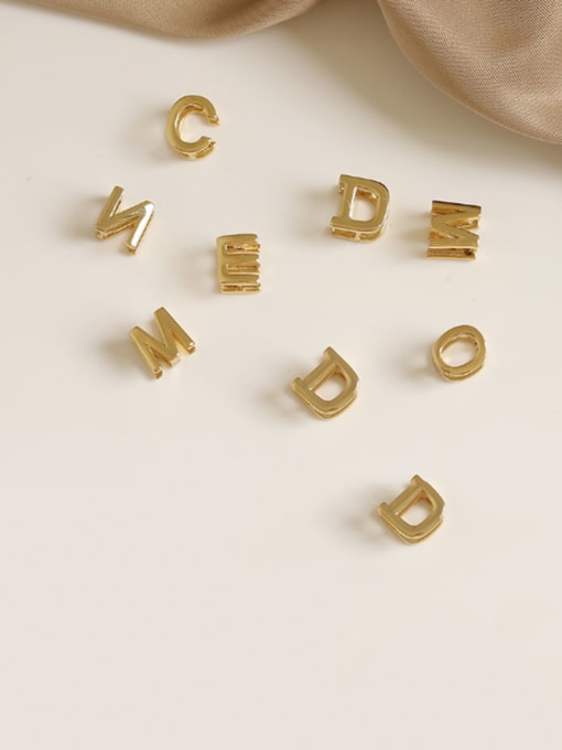 ACCA Brass Letter Minimalist  Stud Earring(single) 1