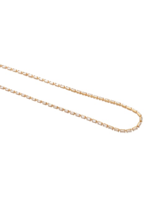 Zircon necklace Brass Cubic Zirconia Star Minimalist Necklace