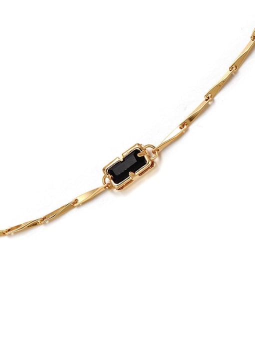 Brass Geometric Minimalist Necklace - 1002017413
