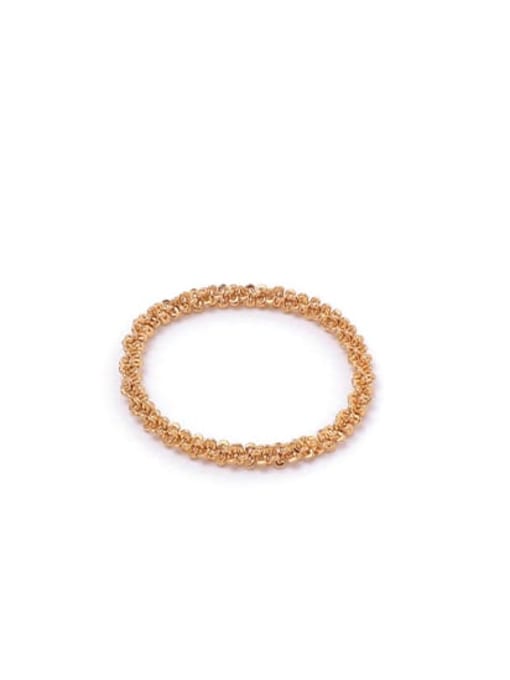 (brass) soft chain ring Titanium Steel Geometric Minimalist Band Ring