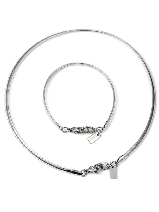 TINGS Titanium Steel Snake Minimalist Necklace