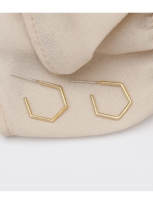 HYACINTH Copper Geometric Luxury Stud Trend Korean Fashion Earring 2