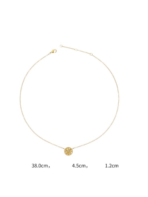 Five Color Brass Cubic Zirconia Star Minimalist Necklace 4