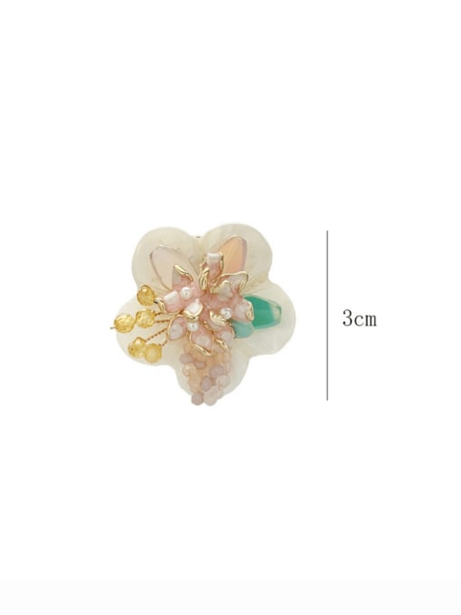 SUUTO Zinc Alloy Shell Flower Vintage Stud Earring 1