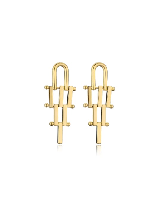 AOG Brass Geometric Trend Stud Earring 0