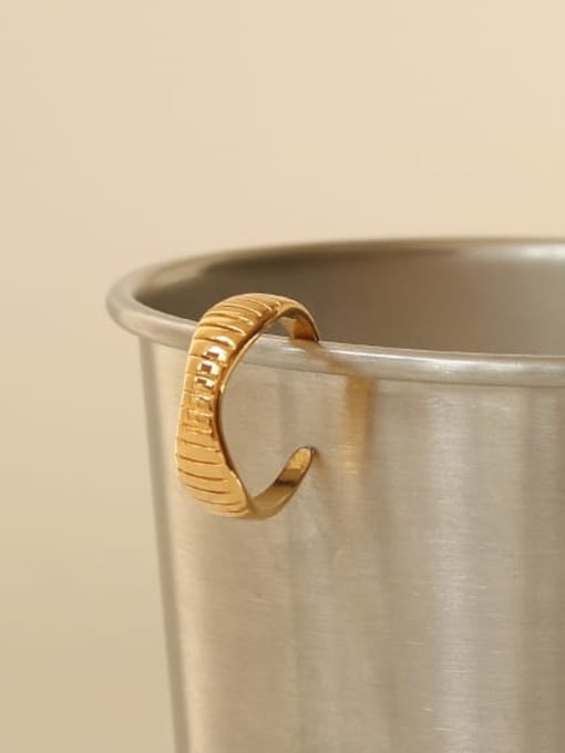 ACCA Brass Smooth Irregular Vintage Band Ring