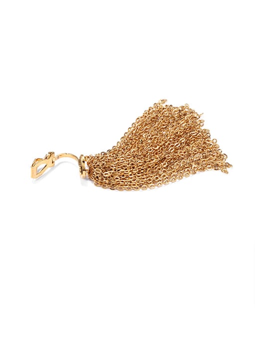 ACCA Brass Tassel Vintage Threader Earring(single) 2