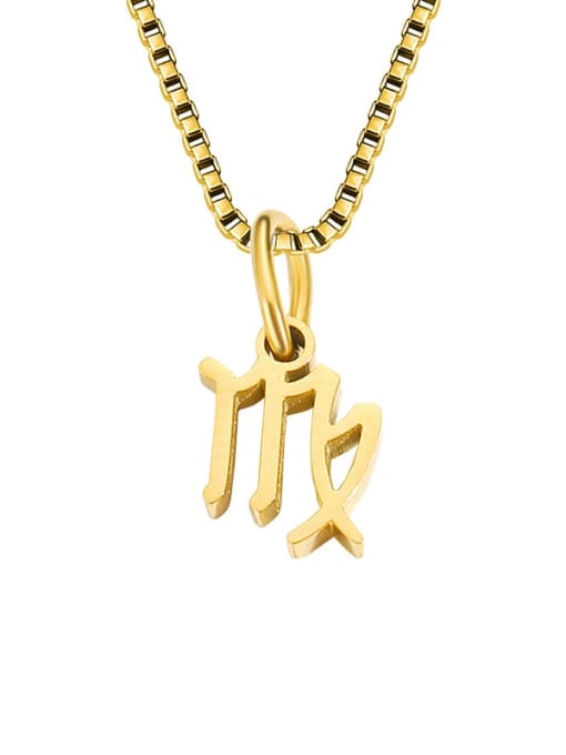 Virgin Gold Stainless steel Constellation Minimalist Necklace