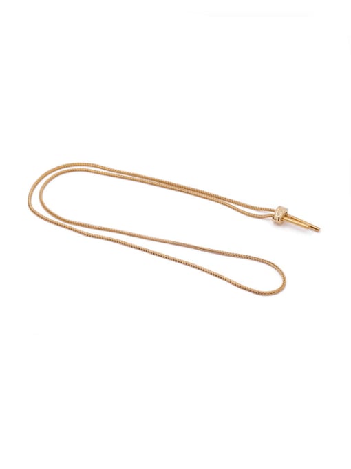 Gold necklace Brass Tassel Vintage Tassel Necklace