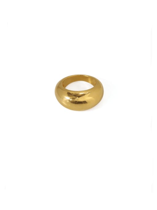 ACCA Brass Smooth Geometric Minimalist Band Ring 3