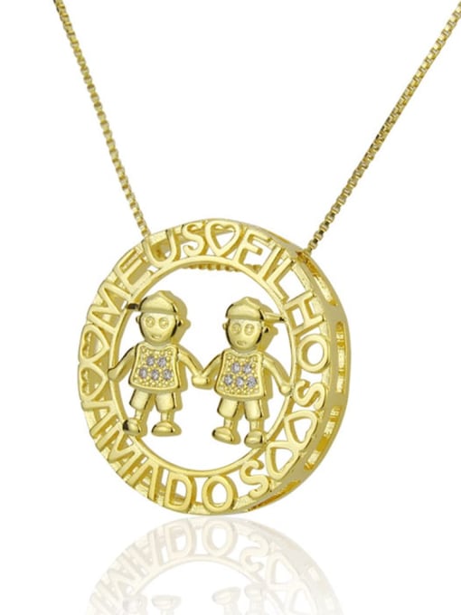 renchi Brass Rhinestone  Locket Dainty Necklace 3