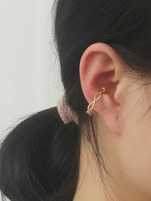 HYACINTH Copper  Hollow Geometric Minimalist Clip Trend Korean Fashion Earring(ONLY ONE PCS) 1