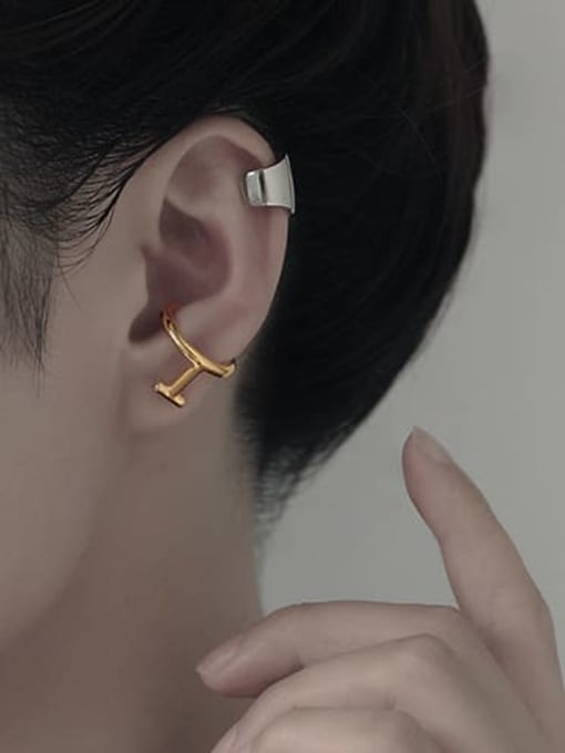 TINGS Brass Geometric Minimalist Single Earring 2