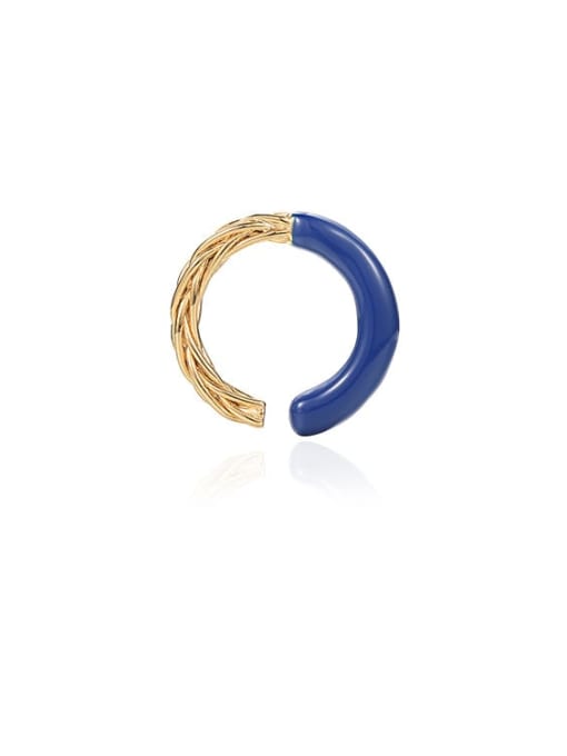 ACCA Brass Enamel Geometric Minimalist Band Ring 3