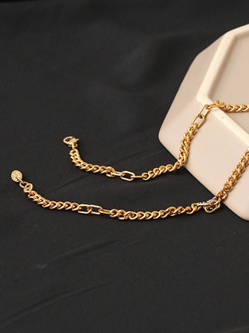 ACCA Brass Imitation Pearl Locket Minimalist Necklace 2