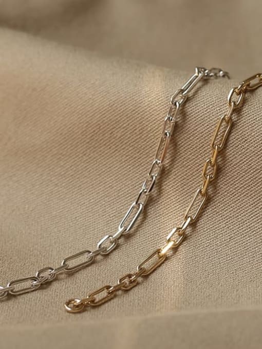 ACCA Brass hollow Geometric chain  Vintage  hollow chain Link Bracelet 0