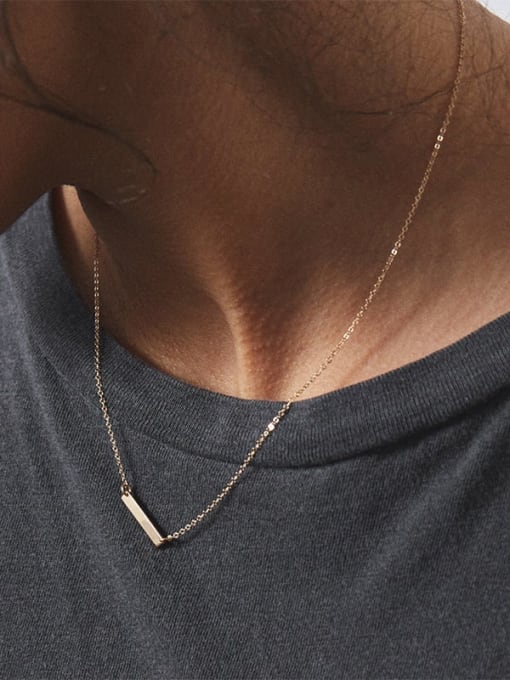 Desoto Stainless steel Geometric Minimalist Necklace 1