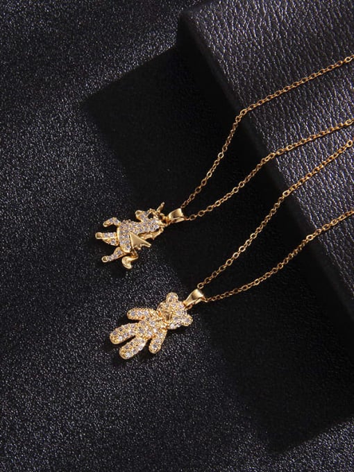 AOG Copper  Cubic Zirconia Bee Butterfly Trend Necklace 2