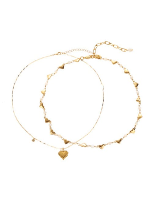 ACCA Brass Heart Hip Hop Necklace 0