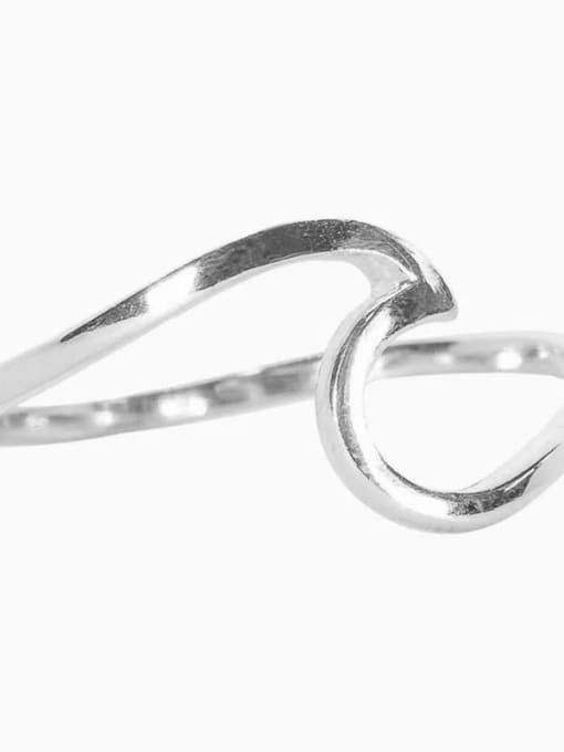 Steel 49mm US5 Titanium Irregular Minimalist Band Ring