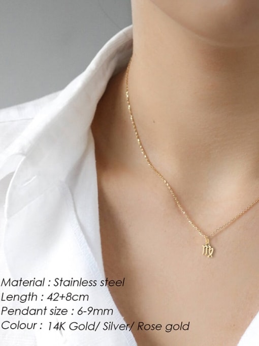 Desoto Stainless steel Constellation Minimalist Necklace 3