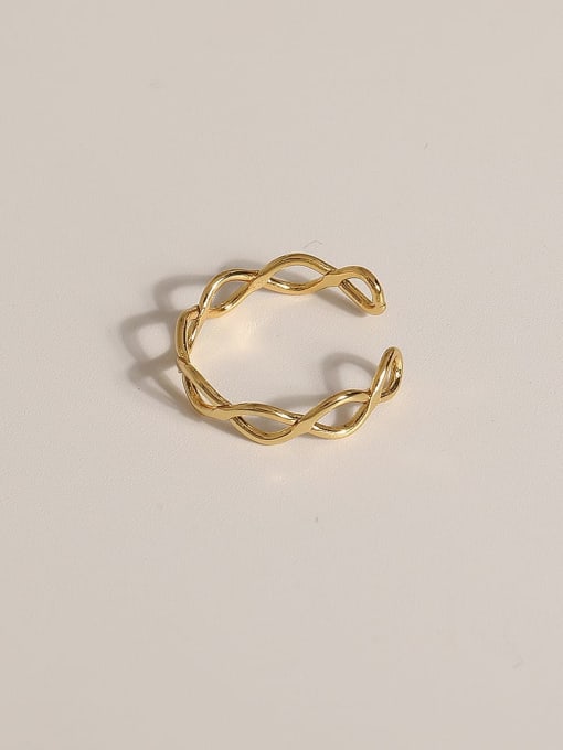 JZ097 Brass Geometric Vintage Band Fashion Ring