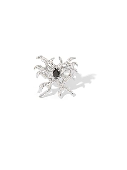 TINGS Brass Cubic Zirconia  Vintage Shaped Spider  Band Ring 1
