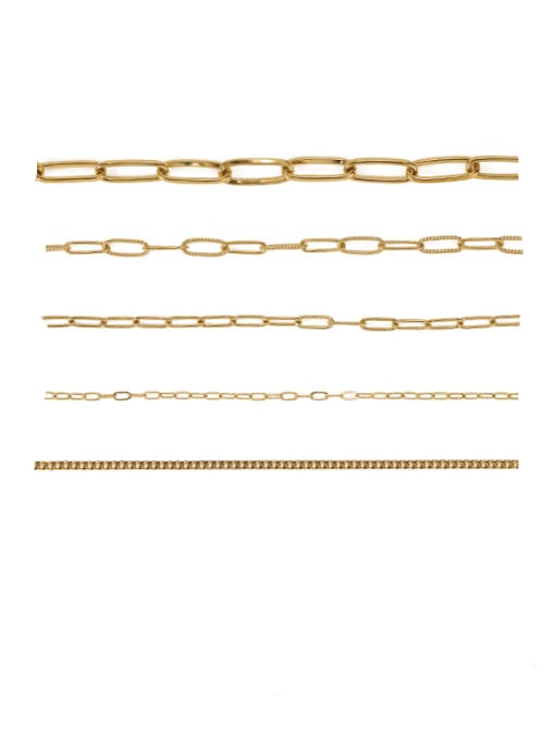 ACCA Brass Hollow Geometric Minimalist Necklace 4