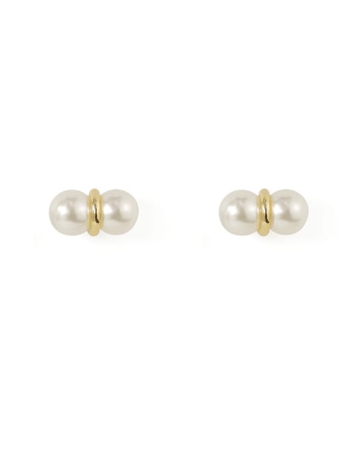 in Alloy Imitation Pearl Geometric Cute Stud Earring