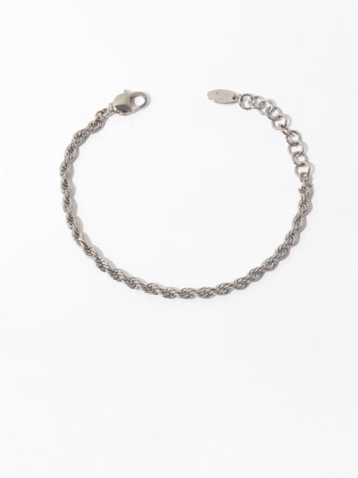 TINGS Brass Irregular Vintage Twist Chain  Woven Bracelet 4
