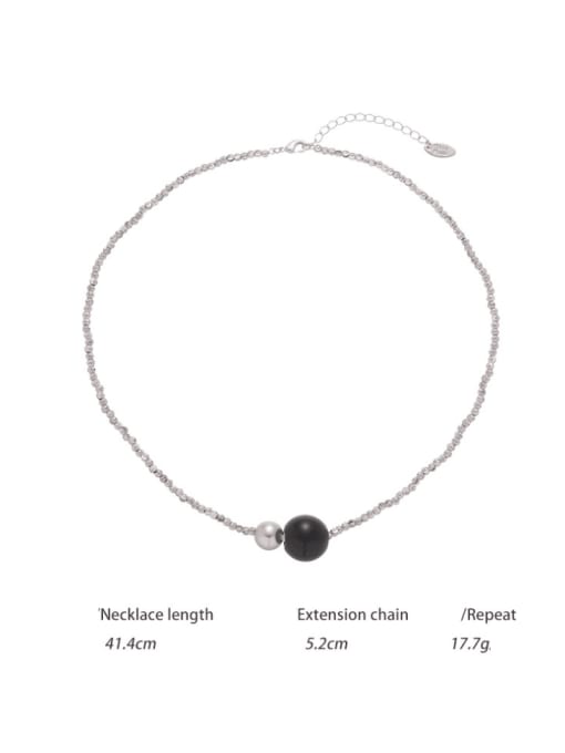 necklace Brass Imitation Pearl Irregular Vintage Necklace